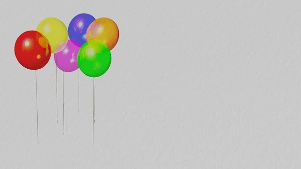 Multicolored balloons — Stock Photo, Image