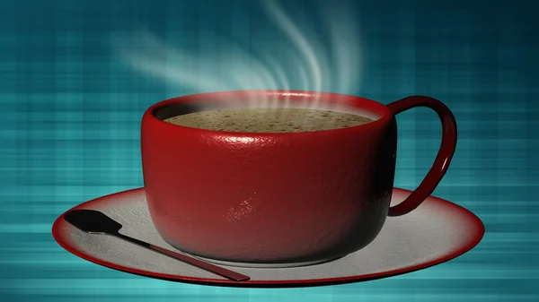 3D рендеринга чашку кави — стокове фото