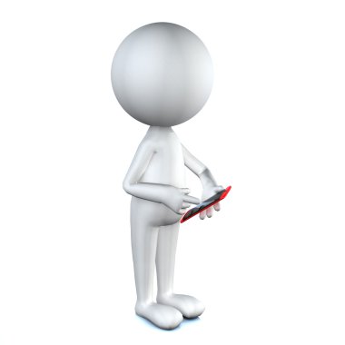 Akıllı cep telefonu kullanan bir adama yaklaş