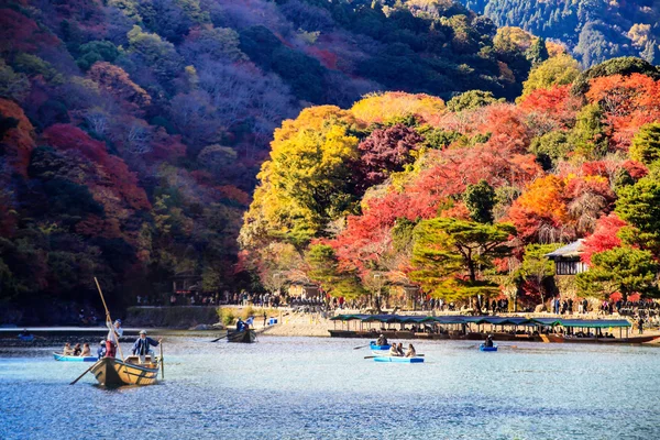 Röd Japansk lönn hösten hösten, momiji träd i kyoto japan — Stockfoto