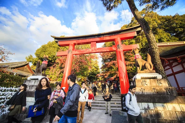 Santuário Fushimi Inari Taisha em Kyoto, Japão — Fotografia de Stock