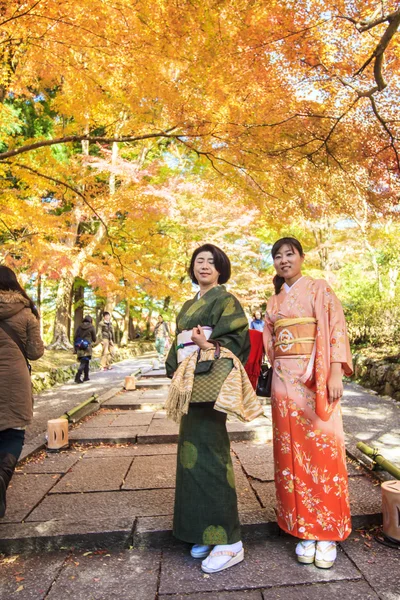 Hojas rojas del arce en otoño Japón — Foto de Stock