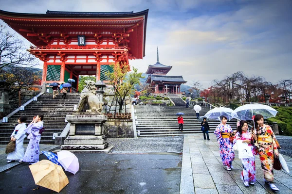 Kiyomizu-dera tempel poort in kyoto, japan — Stockfoto