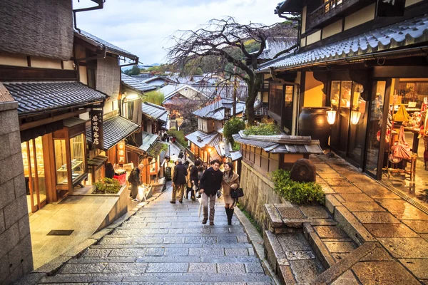 清水寺门在京都，日本 — 图库照片