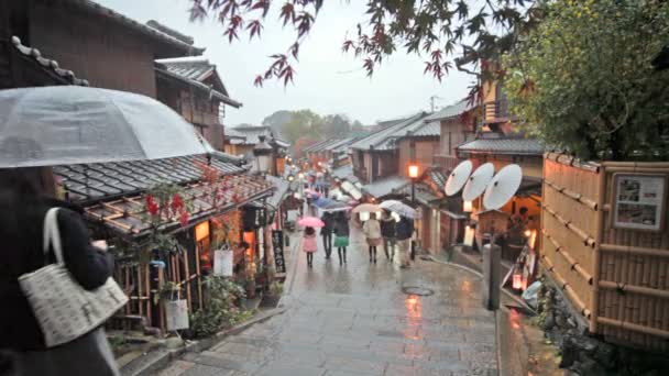 Kiyomizu dera temple ворота в Кіото, Японія — стокове відео