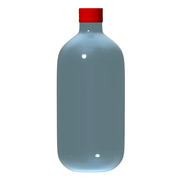 Flasche isoliert auf weißem Hintergrund — Stockfoto