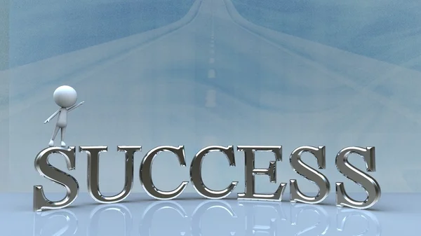 Successo nel concetto di business felice — Foto Stock