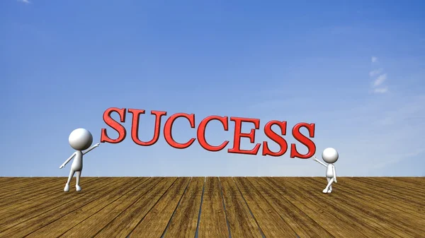 Success in business concept happy — Stock Photo, Image
