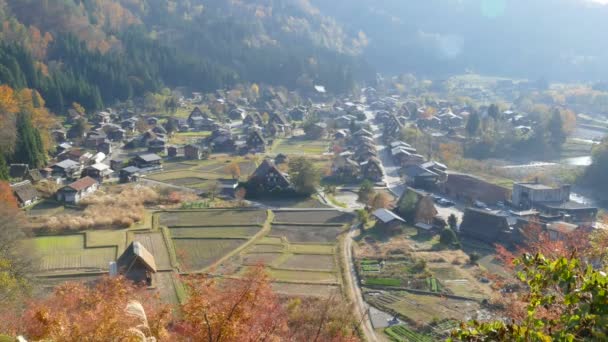 I villaggi storici di Shirakawa-gand Gokayama — Video Stock