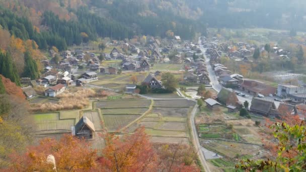 As Aldeias Históricas de Shirakawa-gand Gokayama — Vídeo de Stock