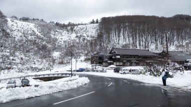 Hakkoda dağın görüntüsünü