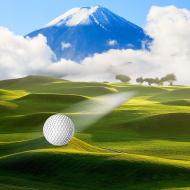 Fuji kutsal dağ mavi s arka planda görüntü