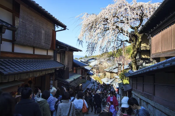 Kiyomizu-dera v chrámu v Kjótu — Stock fotografie