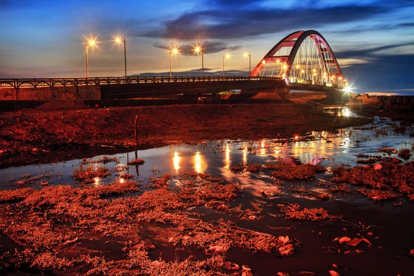 Puesta de sol puente —  Fotos de Stock