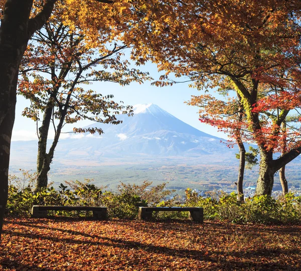 Mt. Fuji avec des couleurs d'automne au Japon — Photo