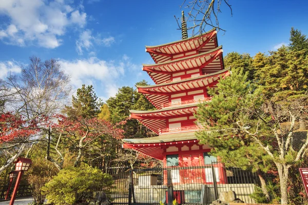 Mt. fuji s barvami podzimu v Japonsku — Stock fotografie