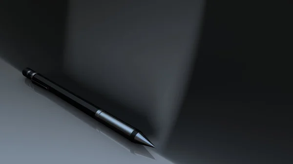 Silver pen — Stock Photo, Image