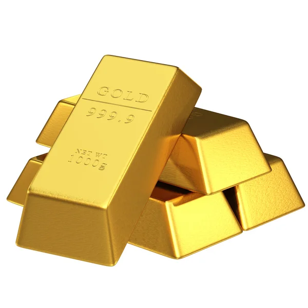 Conjunto de barras de oro —  Fotos de Stock