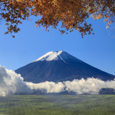 Изображение из священной горы Фудзи в фоновом режиме в Японии
