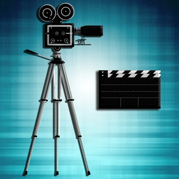 Camera tripod over white — Stock Photo, Image