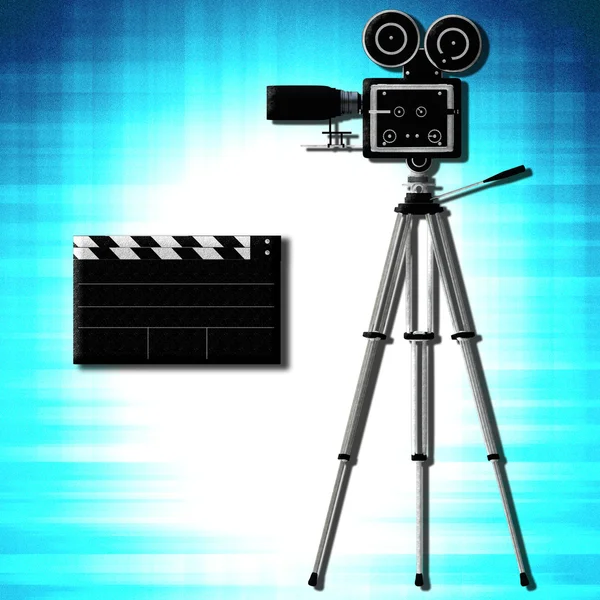 Camera tripod over white — Stock Photo, Image