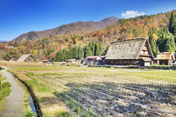 Village japonais traditionnel et historique Ogimachi - Shirakawa — Photo