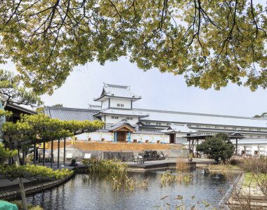 Kasumiga-IKE gölet Kenrokuen Garden Kanazawa