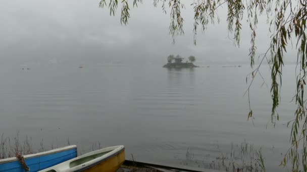 Fuji de montaña con lago kawaguchi — Vídeo de stock