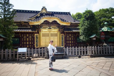 İnsanlar Tosho-gu tapınak üzerinde 15 Ağustos 2015 yılında Nikko, Japonya ziyaret edin