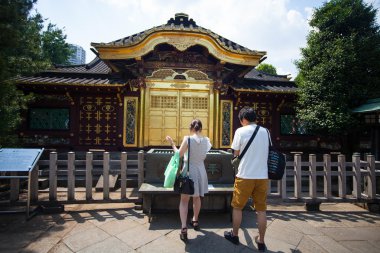 İnsanlar Tosho-gu tapınak üzerinde 15 Ağustos 2015 yılında Nikko, Japonya ziyaret edin