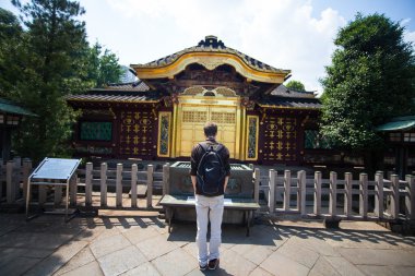 İnsanlar Tosho-gu tapınak üzerinde 15 Ağustos 2015 yılında Nikko, Japonya ziyaret edin