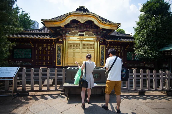 Les gens visitent le sanctuaire Tosho-gu le 15 août 2015 à Nikko, Japon — Photo