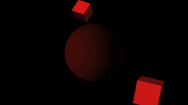 Mavi dizzle arka plan ile partical