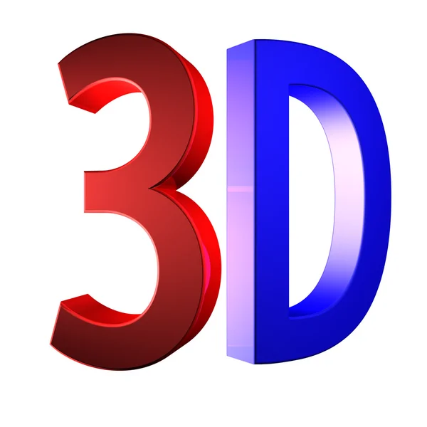 Beyaz arka plan üzerinde izole net 3d logo — Stok fotoğraf