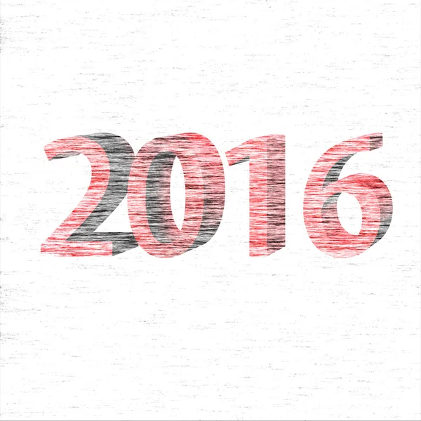 Зміна 2015-2016 років представляє новий рік 2016 — стокове фото