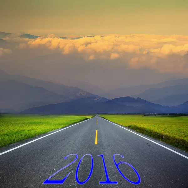 Veränderung 2015-2016 steht für das neue Jahr 2016 — Stockfoto