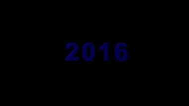 siyah arka plan ile yeni yıl 2016 2015-2016 değişiklik gösterir