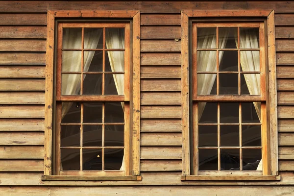 Window of old wooden house — Stock Photo, Image