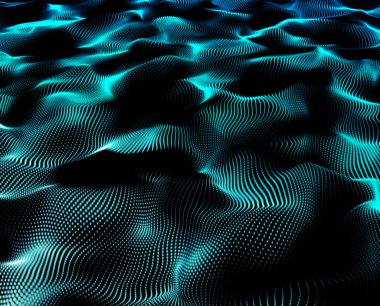 Soyut modern dalga açık renkli