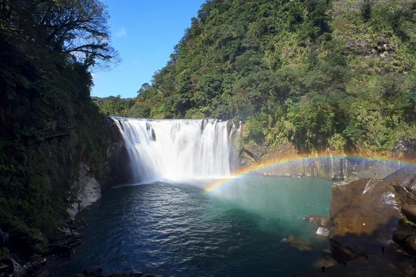 Shifen waterfall in pingxi, Taipei, Taiwan — Stock Photo, Image