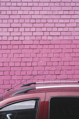 pink wall, street background clipart