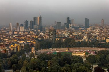 Görünüm üzerinde Milan şehir