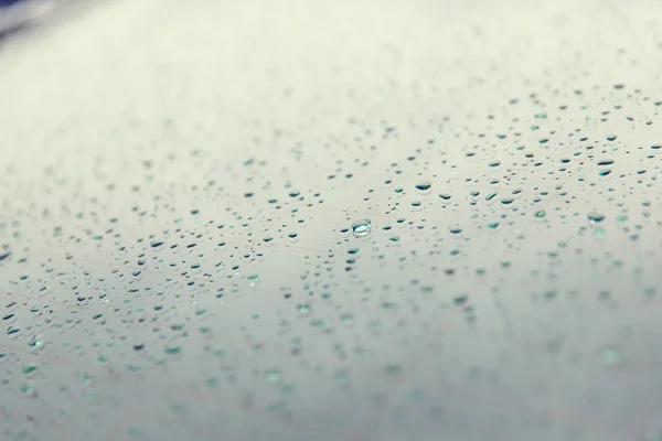 Close up of wet rear car glass — Stock Photo, Image