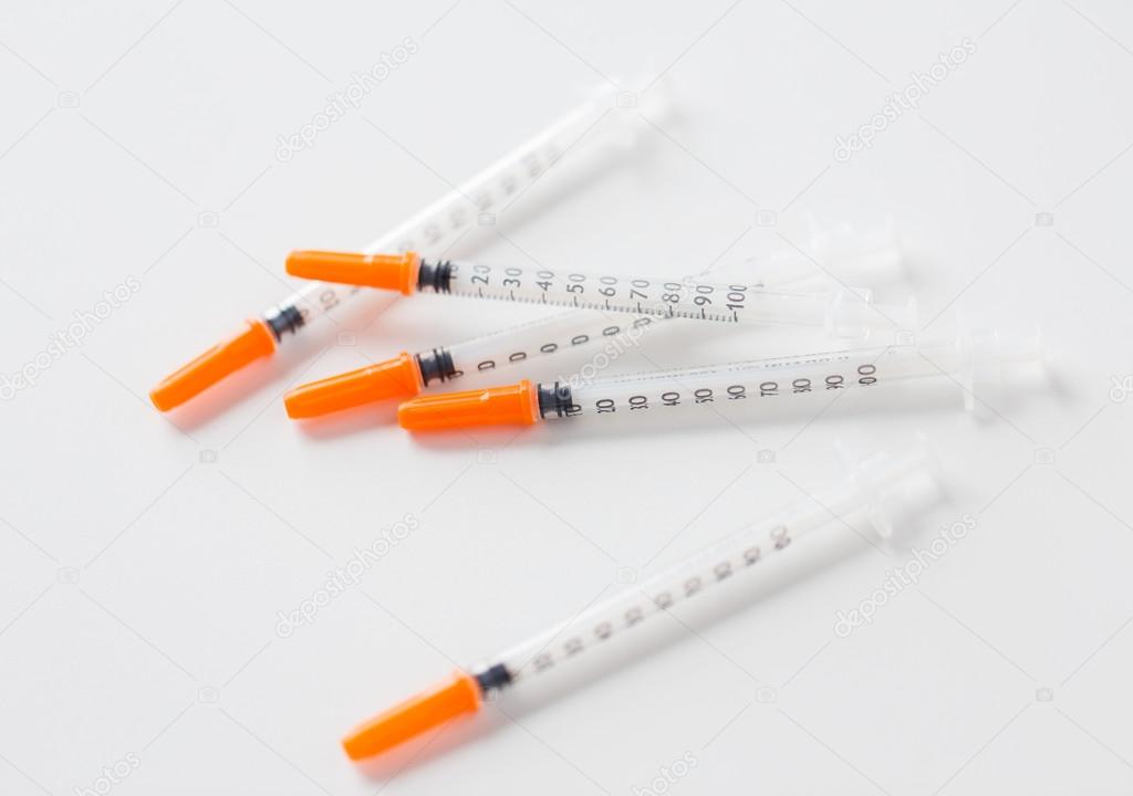 Close On Insulin Needles Stock Photo 140171335