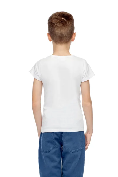 Boy in white t-shirt and jeans — Stock Fotó