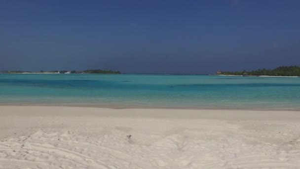 海海岸のモルディブのビーチ — ストック動画