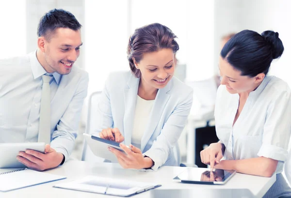 Business team working with tablet pcs in office — Stock Photo, Image
