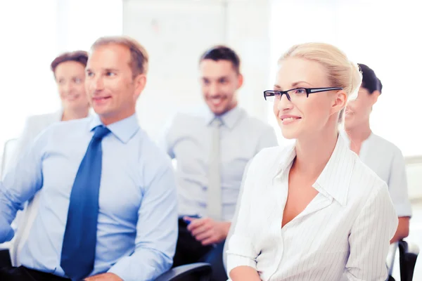 Businessmen and businesswomen on conference — Stock Photo, Image