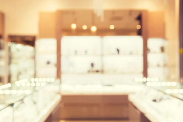 Jewelry store blurred background — Stock Photo, Image