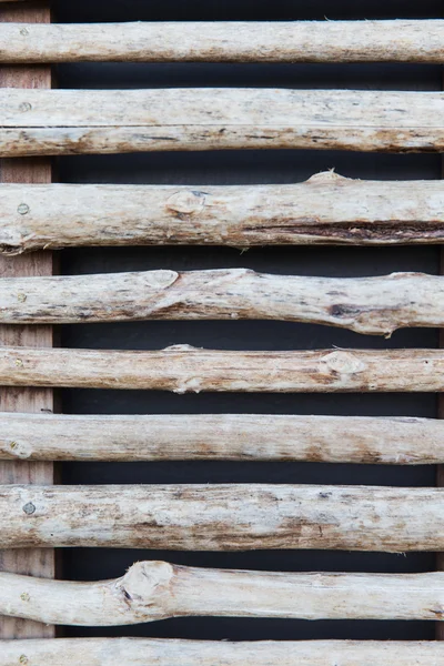 Recinzione o persiane di bastoni di legno — Foto Stock